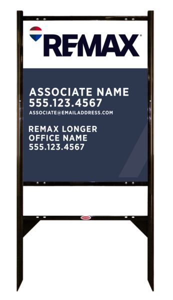 Angle Iron Frame and Associate Name Sign Unit,  30h x 24w, .040 Aluminum